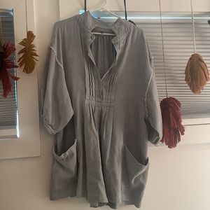 Free people denim romper